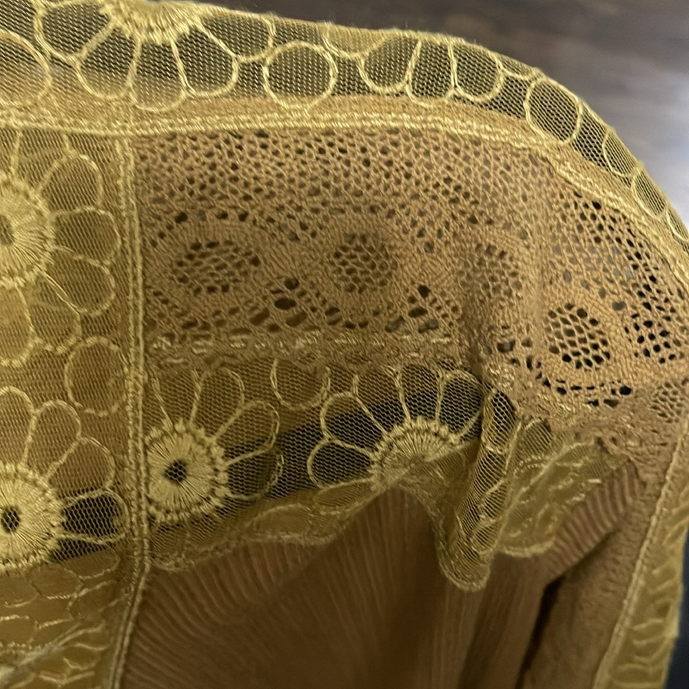 NWOT - Free People Lola Long Sleeve Mustard Colored Top Size XS P2P: 28 - Picture 15 of 15